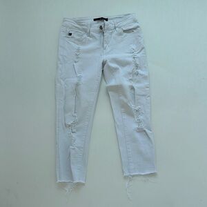 Lightly worn, Size 26, white, short jeans